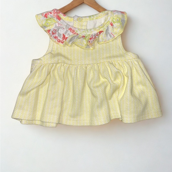 Yellow Ruffled Baby Romper - Picture 3 of 4